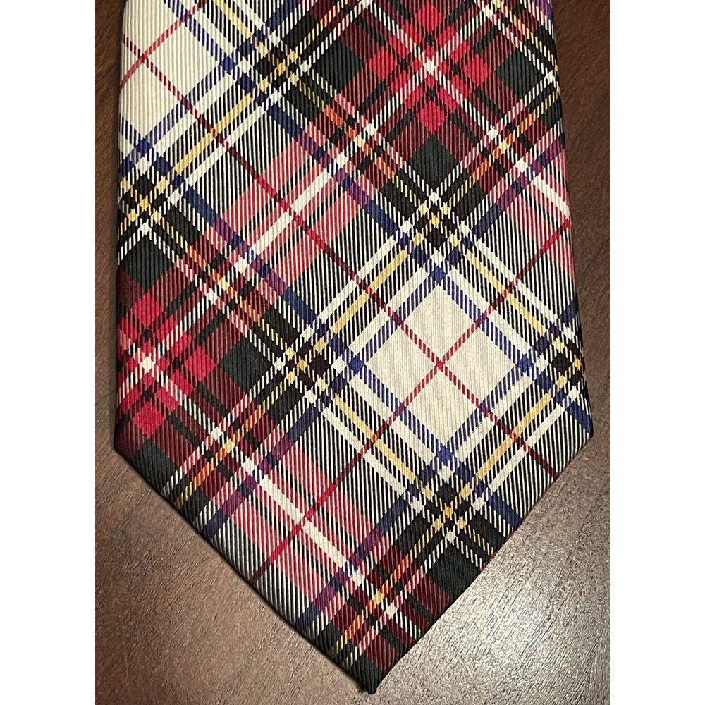 Tommy Hilfiger Red Green Blue 100% Silk Men’s Neck Tie Made In China